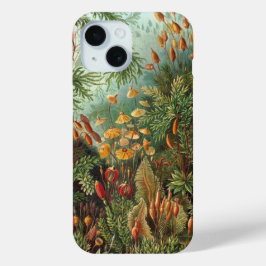 Vintage Muscinae, mosplanten door Ernst Haeckel iPhone 15 Case