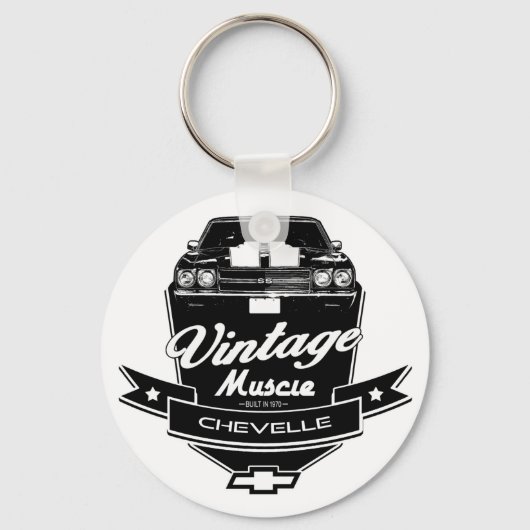 Vintage Muscle Chevelle Sleutelhanger (Voorkant)
