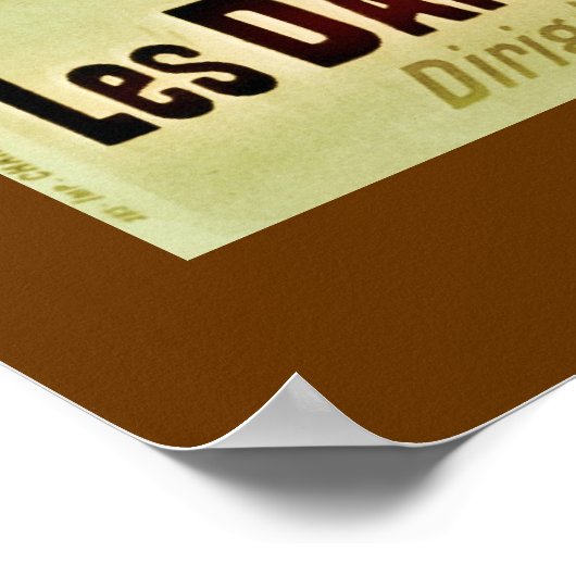 Vintage Musee Grevin Orchestra Poster (Hoek)