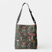 Vintage Mushroom Forest Botanical Crossbody Tas (Achterkant)