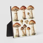 Vintage Mushroom Toadstool Botanical Fungi  Fotoplaat (Voorkant)