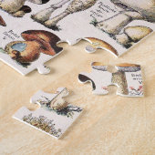 Vintage Mushrooms By Adolphe Millot Legpuzzel (Zijkant)