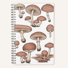 Vintage Mushrooms Notebook Notitieboek