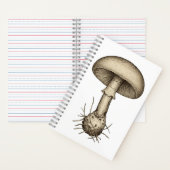 Vintage Mushrooms Notebook Notitieboek (Binnen)