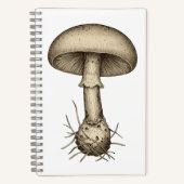 Vintage Mushrooms Notebook Notitieboek (Voorkant)