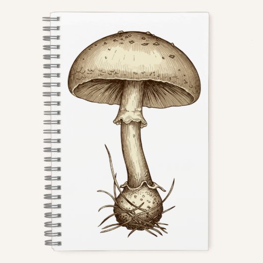 Vintage Mushrooms Notitieboek (Voorkant)