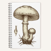 Vintage Mushrooms Notitieboek (Voorkant)