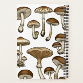 Vintage Mushrooms Notitieboek (Achterkant)