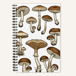 Vintage Mushrooms Notitieboek