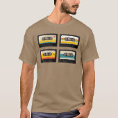 vintage music cassette funny t-shirt (Voorkant)