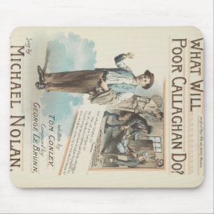 Vintage Music Song Sheet Poor Callaghan Chorus Muismat