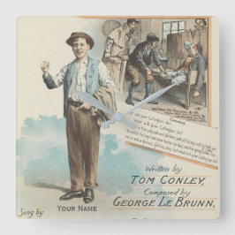 Vintage Music Song Sheet Poor Callaghan Chorus Vierkante Klok