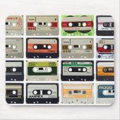 Vintage Music Tapes Muismat (Voorkant)