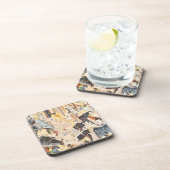 Vintage muziek, Art Deco Jazz, Rhapsody in Blue Bier Onderzetter (Rechterzijde)