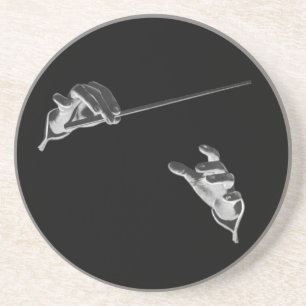 Vintage muziek, dirigent handen met een dirigeerst zandsteen onderzetter