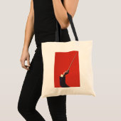 Vintage muziek, Dirigent's hand die een dirigeerst Tote Bag (Voorkant (product))
