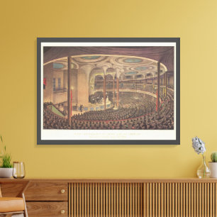 Vintage muziek, Jenny Lind, Zweedse operazangeres Canvas Afdruk