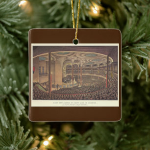 Vintage muziek, Jenny Lind, Zweedse operazangeres Keramisch Ornament