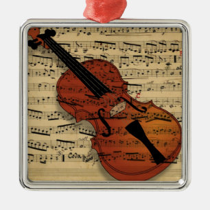 Vintage muziek metalen ornament