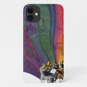 Vintage muziek regenboog, Victoriaans paar dansen Case-Mate iPhone Case