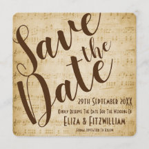 Vintage Muziek Save The Date