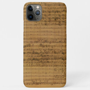 Vintage muziek van Johann Sebastian Bach iPhone 11 Pro Max Hoesje