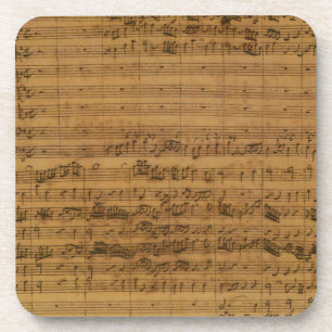 Vintage muziek van Johann Sebastian Bach Drankjes Onderzetter