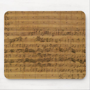 Vintage muziek van Johann Sebastian Bach Muismat