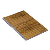 Vintage muziek van Johann Sebastian Bach Notitieboek (Rechterzijde)