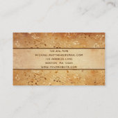 Vintage Muzieknoten Elegant musical Visitekaartje (Achterkant)