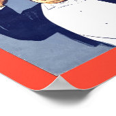 Vintage muziekvel Hoesje art. Poster (Hoek)