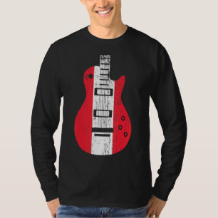Vintage muzikant van de Oostenrijkse vlag T-shirt