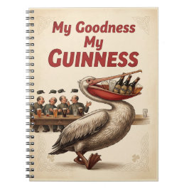 Vintage "My Goodness My Guinness" Spiraalschrift  Notitieboek
