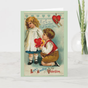 Vintage - My Heart is All Yours, Valentine Feestdagen Kaart