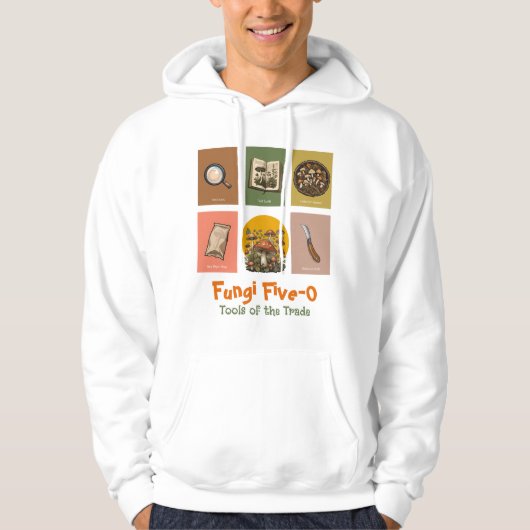 Vintage Mycologist Toolkit: Fourageer Essentials Hoodie (Voorkant)