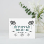 Vintage Myrtle Beach South Carolina Est 1938 Briefkaart (Staand voorkant)
