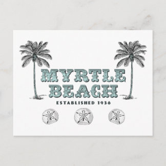 Vintage Myrtle Beach South Carolina Est 1938 Briefkaart