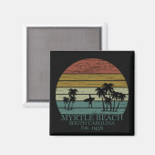 Vintage Myrtle Beach South Carolina Magneet (Voorkant / Achterkant)