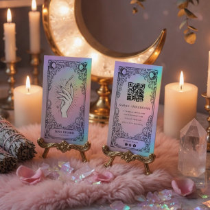 Vintage Mysterieuze Hemelse Nagelstylist Visitekaartje
