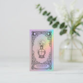 Vintage Mysterieuze Hemelse Parfum Visitekaartje (Staand voorkant)