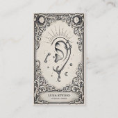 Vintage Mystical Ear Piercing Celestial Visitekaartje (Voorkant)
