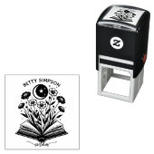 Vintage mystieke boek Aangepaste ex libris stempel (In situ)