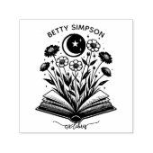 Vintage mystieke boek Aangepaste ex libris stempel (Design)