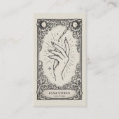 Vintage Mystieke Nageltechnicus Visitekaartje (Voorkant)