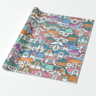vintage naadloos patroon met de hand getekend en k cadeaupapier