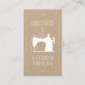 Vintage naaimachine handcraft by visitekaartje (Voorkant)