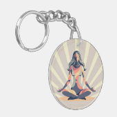 Vintage Namaste Sleutelhanger (Voorkant Links)