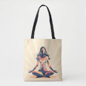 Vintage Namaste Tote Bag (Voorkant)