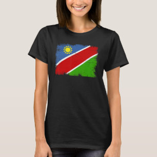Vintage Namibië Vlag Namibische Onafhankelijkheids T-shirt