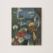 Vintage namiddagkoffie, Cake, Tea en Flowers Legpuzzel (Verticaal)